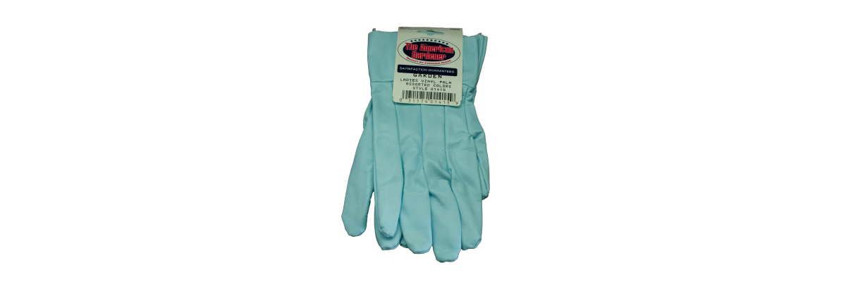 Ladies Vinyl Garden Gloves (Made in the USA)  Ladies Vinyl Garden Gloves (Made in the USA)