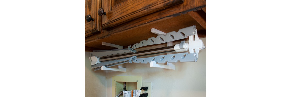 Under Cabinet Laundry Rack Bracket - 3D Print At Home Under Cabinet Laundry Rack Bracket - 3D Print At Home